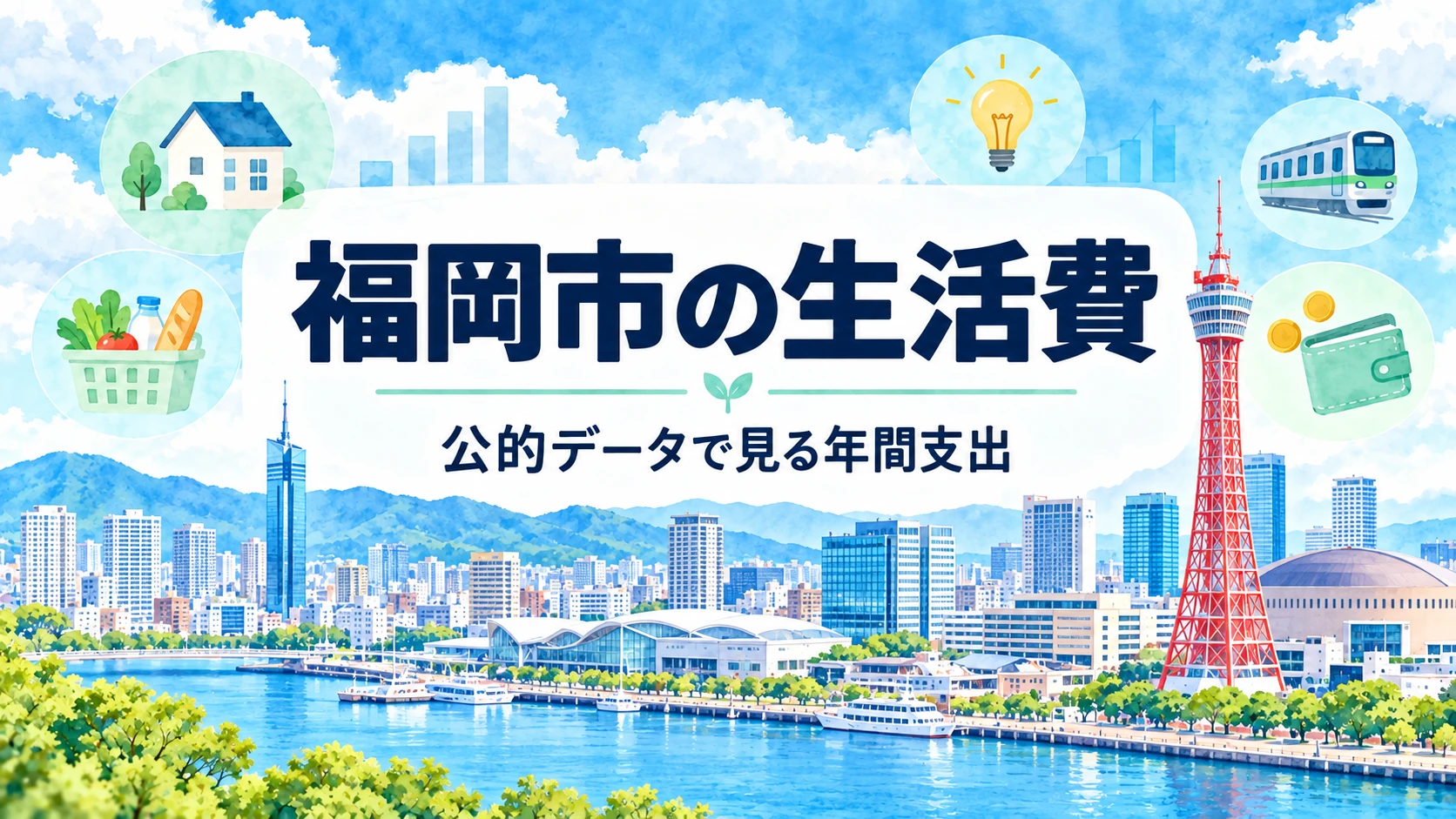 福岡市の生活費を公的データで見る