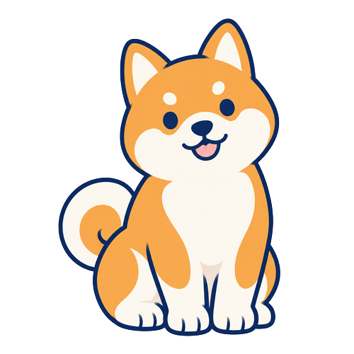 疑問を投げかける犬のイラスト